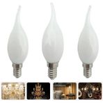 3 Adet Çok Kaliteli E14 Duy 5 Watt, 6400 Kelvin Beyaz Işık LED Ampul, Avize, Şamdan Ampulü Mum Ampul - 1 - 10 W - Soğuk Beyaz