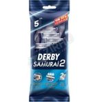 3 Adet Derby Samurai 2 Bıçaklı 5'li Poşet Klasik