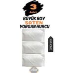 3 Adet Ekru Hurç Gelin Çeyiz Seti Çeyiz Sandığı Gelin Nişan Bohçası Kutu Hurç Mega Boy