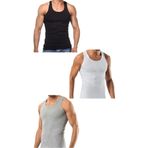 3 Adet Erkek Slim Fit Dar Kalıp Likralı Penye Sporcu Atleti(Rambo Atleti)