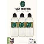 3 Adet Eyüp Sabri Tuncer Tütün Kolonyası Pet Şişe 400 ml ve%100 Pamuk ROSIE
