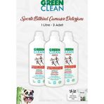 3 Adet Green Clean Sports Bitkisel Çamaşır Deterjanı 1 lt ve ROSIE