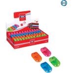 3 Adet Hazneli Kalemtraş - Turuncu - 5 cm