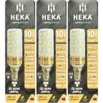 (3 Adet) Heka 10W (70W) Sarı-Günışığı-Beyaz E14 Duylu Üç Renkli LED Mısır Ampul - Beyaz - Sarı - Günışığı
