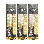 (3 Adet) Heka 10W (70W) Sarı-Günışığı-Beyaz E14 Duylu Üç Renkli Led Mısır Ampul