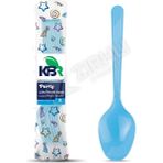 3 Adet Kbr Party Plastik Kaşık Mavi 8'li