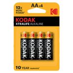 3 ADET Kodak Xtralife Alkalin Kalem Pil 4'lü