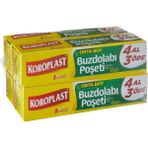 3 Adet Koroplast Buzdolabı Poşeti 4 Al 3 Öde Orta Boy 80 Li