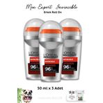 3 Adet Loreal Paris Men Expert Invincible Roll-On 50 ml ve Rosıe