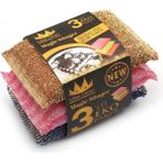 3 Adet Missclean Telli Dokulu Mikrofiber Bulaşık Süngeri Kirleri Kolayca Temizler
