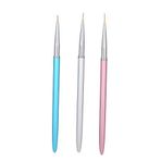 3 Adet Nail Art Tasarım Set Nail Art Liner Fırçalar Süsleyen Resim Çizim Fırça Kalem