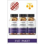 3 Adet Omega-3 Premium Fish Oil 90 Softgel X 1000mg, Balık Yağı, Hidrolize Kolajen