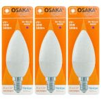 (3 adet) Osaka 6W (50W) Günışığı (4000K) E14 Duylu (Ince Duy) LED Mum Ampul - Gün Işığı