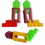 (3 Adet ) Oyuncak Plastik Bıçak 7 cm Fidget - Renkli