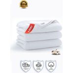 3 Adet | Pamuklu, Beyaz El Havlusu | El, Yüz, Baş Havlusu | Spa ve Otel Havlusu (50X90 Cm) - 50 x 90 cm