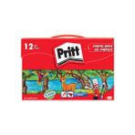 3 Adet Pritt Çantalı Pastel Boya 12 Li