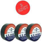 3 Adet Pvc Izolasyon Elektrik Bant "0.13XMM19XMM10YDS" - Siyah
