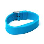 3 adet RFID Silikon Bileklik SILA09a MIFARE® Classic 1K 13,56 MHz (neon mavi)