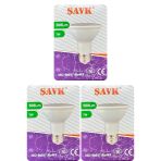 (3 Adet) Şavk 7W 6500K (Beyaz Işık) Par20 E27 Duylu (Kalın Duy) Led Spot Ampul