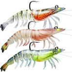 3 Adet Silikon Karides Balık Ye 9cm 11.5gr Gerçekçi Levrek Katili Yem Lrf Spin