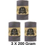 3 Adet Slim Supra Ip 200 Gram Mumlu Ip 3X200 Gram (Toplam 600 Gram) - Antrasit