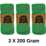 3 Adet Slim Supra Ip 200 Gram Mumlu Ip 3X200 Gram (Toplam 600 Gram) - Çimen Yeşil