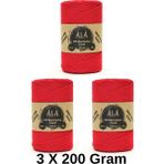 3 Adet Slim Supra Ip 200 Gram Mumlu Ip 3X200 Gram (Toplam 600 Gram) - Kırmızı
