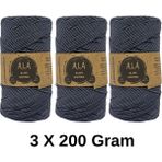 3 Adet Slim Supra Ip 200 Gram Mumlu Ip 3X200 Gram (Toplam 600 Gram) - Kot Mavi