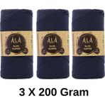 3 Adet Slim Supra Ip 200 Gram Mumlu Ip 3X200 Gram (Toplam 600 Gram) - Lacivert