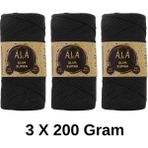 3 Adet Slim Supra Ip 200 Gram Mumlu Ip 3X200 Gram (Toplam 600 Gram) - Siyah