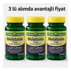 3 adet - SPRİNG VALLEY UYKU DÜZENLEYİCİ, Jet-Lag ve Uyku Sorunlarına Destek -Sleep Support - 5 MG 360 Adet - ORİGİNAL- SKT:11/2029