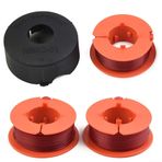 3 adet Strimmer Makara Hattı+BOSCH ART 23 26 30 Combitrim Easytrim Pro-Tap Makara Hattı Için 1 Kapak F016800175