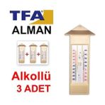 3 Adet Tfa 10.3015.03 Plastik Max-Min Alkollü Termometre - Belirtilmemiş - Seçeneksiz