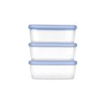 3 Adet Titiz Aria Saklama Kabı 3'lü Set 1200 ml