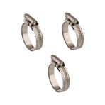 3 Adet W4 Hortum Kelepçesi 16-27 mm Ayarlı 304 Kalite Paslanmaz
