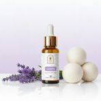 3 Adet Yün Kurutma Topu ve 10 ml Lavanta Uçucu Yağı Seti,%100 Doğal, Kurutma Makinesi İçin, Yerli Üretim