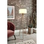 3 Ayaklı Tripod Lambader, Mdf Ahşap Ayaklı Modern Lamba