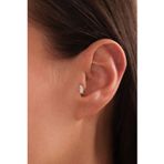 3 Baget Taşlı Lino Tragus Küpe