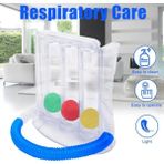 3-Ball Deep Breathing Lung Exerciser Deep Breath Trainer Incentive Spirometer Respiratory Spirometry Breath Measurement System (Yurt Dışından) - Renkli - Standart