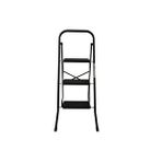 3 Basamaklı Metal Merdiven Hardy Siyah (1.30 Metre) Gri