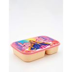 3 Bölmeli Beslenme Kutusu, Okul Beslenme Kabı, Kreş Çocuk Yemek Kabı, Çocuk Lunch Box, Sızdırmaz Beslenme Kabı, Taşınabilir Lunch Box, 8 Islak Mendil (Pembe)