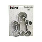 3 Boy Metal Silikon Kenar Kılıflı Kurabiye Kalıp Seti 8 X 5.5Cm - 9.5 X 8Cm - 13.5 X 11Cm (4915)
