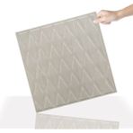 3 Boyutlu Duvar Paneli Kabartmalı Baklava Desen Pvc 41X41 Cm/ 6 Adet /1 M² Beyaz Huş - Bej - 41 x 41