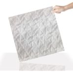 3 Boyutlu Duvar Paneli Kabartmalı Baklava Desen Pvc 41X41 Cm/ 6 Adet /1 M² Mermer - Gri - 41 x 41