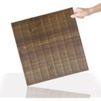 3 Boyutlu Duvar Paneli Kabartmalı Lambiri Desen Pvc 41X41 Cm/ 6 Adet /1 M² Antik - Açık Kahverengi - 41 x 41