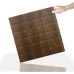 3 Boyutlu Duvar Paneli Kabartmalı Metro Desen Pvc 41X41 Cm/ 6 Adet /1 M² Antik - Açık Kahverengi - 41 x 41