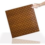 3 Boyutlu Duvar Paneli Kabartmalı Puantiye Desen Pvc 41X41 Cm/ 6 Adet /1 M² Altın Meşe - Açık Meşe - 41 x 41