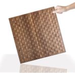3 Boyutlu Duvar Paneli Kabartmalı Puantiye Desen Pvc 41X41 Cm/ 6 Adet /1 M² Antik - Açık Kahverengi - 41 x 41