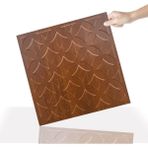 3 Boyutlu Duvar Paneli Kabartmalı Retro Desen Pvc 41X41 Cm/ 6 Adet /1 M² Altın Meşe - Açık Meşe - 41 x 41