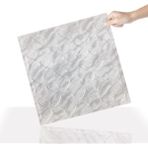 3 Boyutlu Duvar Paneli Kabartmalı Retro Desen Pvc 41X41 Cm/ 6 Adet /1 M² Mermer - Gri - 41 x 41